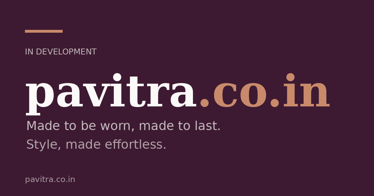 Link preview image for pavitra.co.in